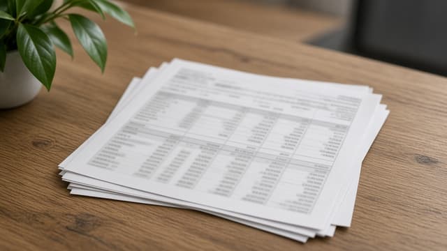 Pantalla de trabajo sobre las cifras de una empresa en venta